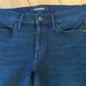 Express Stretch+Supersoft Legging mid rise Skinny Jeans size 6R dark blue
